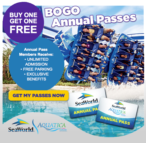 SeaWorld BOGO offer